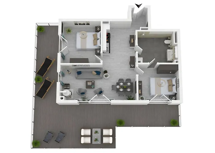 5 Sterne Strandblick Lägenhet *